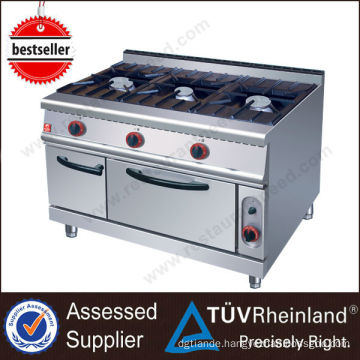 Hot Sale Heavy Duty Equipment 3 Burner commercial cooking range